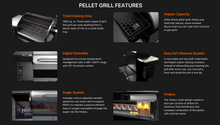 Load image into Gallery viewer, Bear Electric Wood Pellet Grill + Smoker Barbecue
